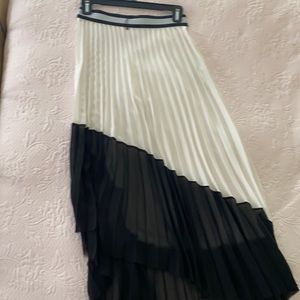 Zara black and white asymmetrical skirt. New, never worn (broken tag)